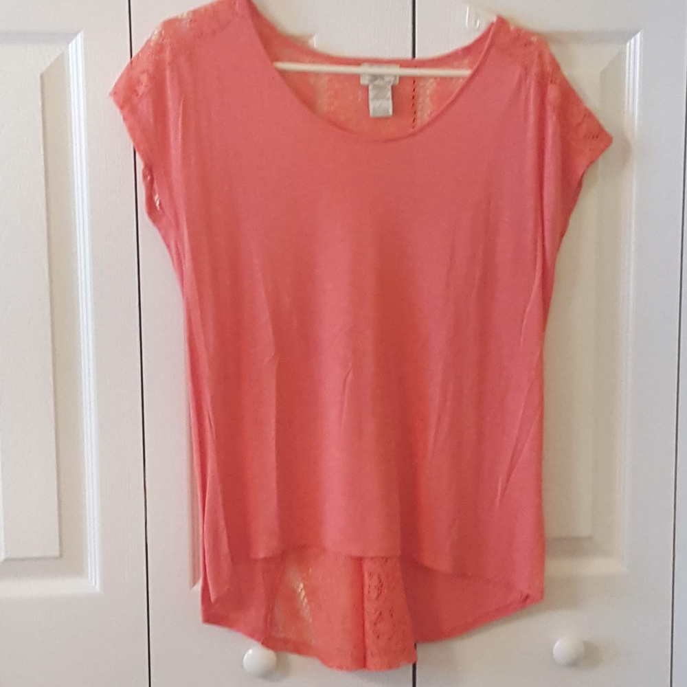 eyelash couture Coral Lace Top 0031